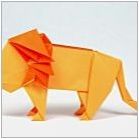 Как мога да направя оригами под формата на лъв?
