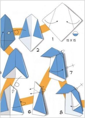 Ние правим оригами под формата на пингвин