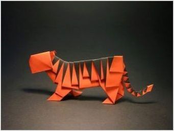Ние правим оригами под формата на тигър