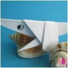 Създаване на акула в техниката на оригами