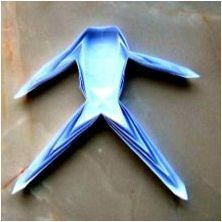 Създаване на човек в техниката на оригами