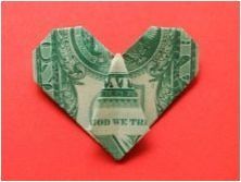Създаване на оригами от пари