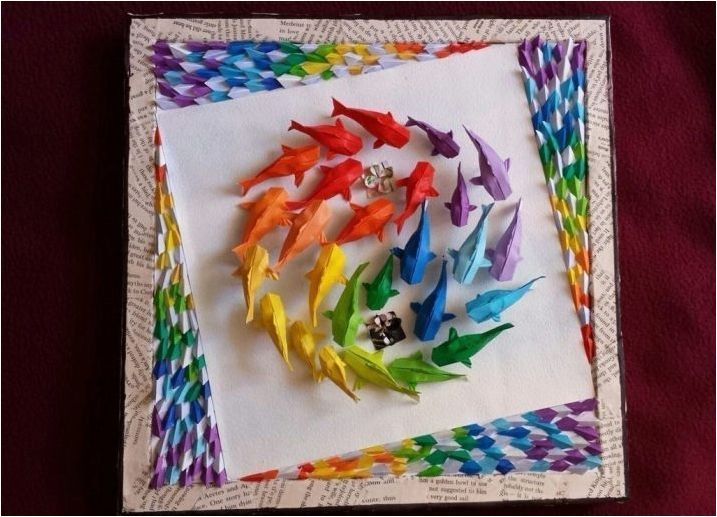 Създаване на оригами под формата на риба