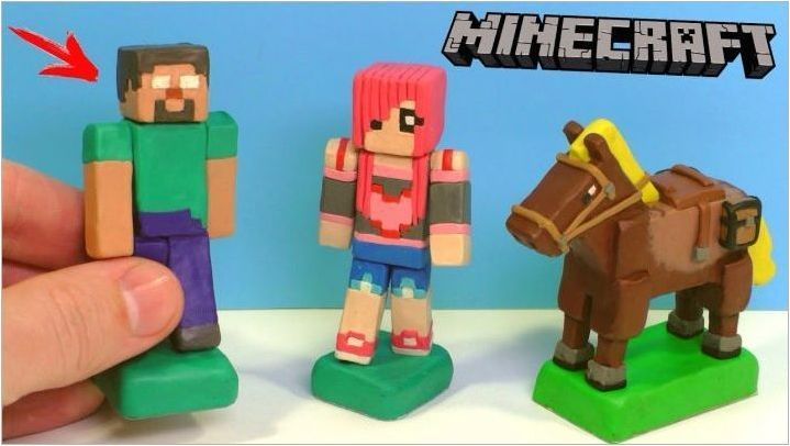 Как да направите Minecraft фигури от пластилин?