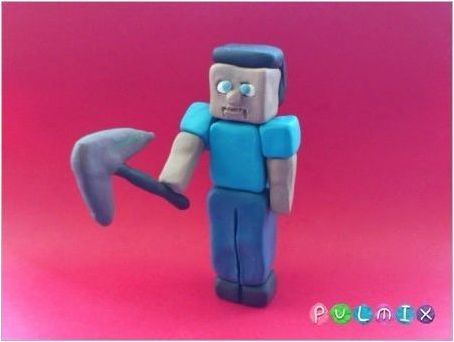 Как да направите Minecraft фигури от пластилин?