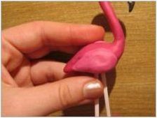 Как да си направим фламинго от пластилин?
