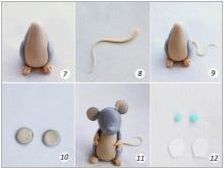 Как да си направим мишка от пластилин?