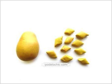 Как да слепите ананас от пластилин?