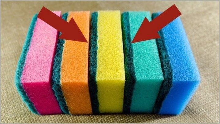 Защо гъби за миене на ястия от различни цветове?