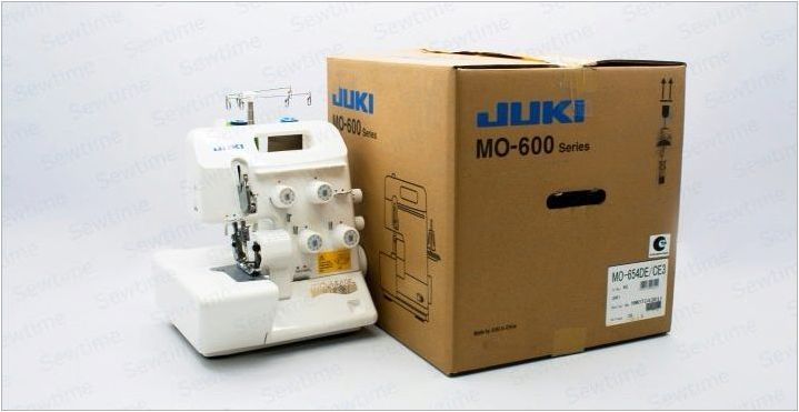 Overlock JUKI MO-654DE: описание, плюсове и минуси, работа