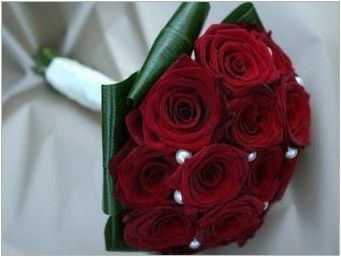Булчински букет от червени рози: идеи за проектиране и подбор на подбор