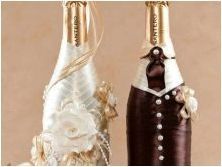 Декорация на сватбена бутилка: Методи и интересни примери
