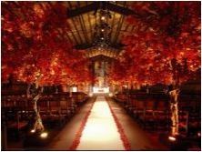 Сватба през есента: Какво да отидете, най-добрите теми и регистрация