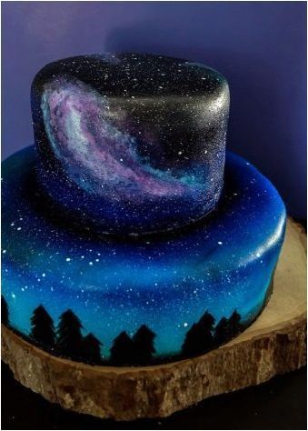 Сватбена торта в син цвят: символи и интересни опции