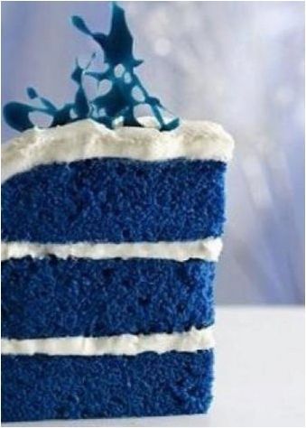 Сватбена торта в син цвят: символи и интересни опции