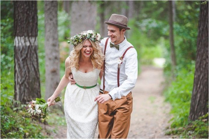 Сватбени прически с ремък: модни тенденции и подреждане