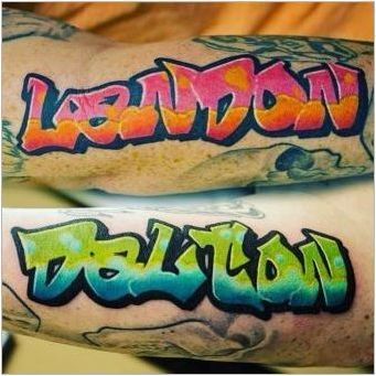 Разнообразие от шрифтове за татуировка