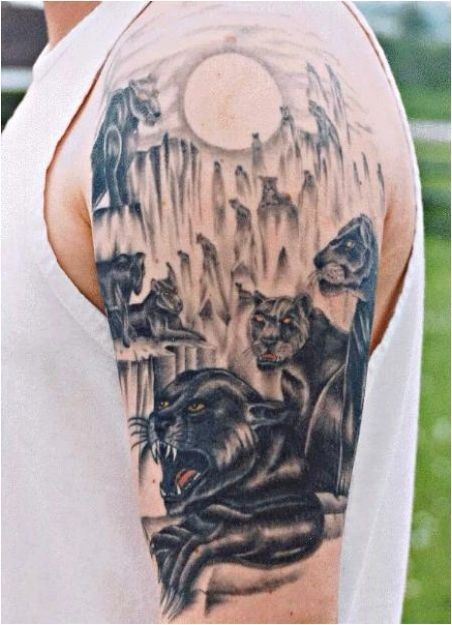 Tattoo & # 171 + Panther & # 187 + за момичета