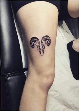 Татуировка като знак на зодиака Овен
