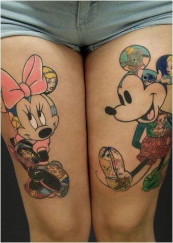 Татуировка с образа на Мики Маус