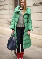 Женско палто на синьонт