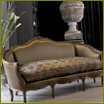 Фабричен диван на S.A.L.D.A. от 1840 г. Възпроизведен от модел от 1890 г