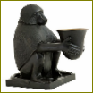 Статуетка "Маймуна със светлина" в стил ар деко ACC06931 от Eichholtz