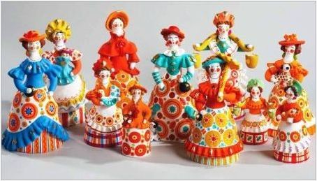 Dymkovskaya играчка от пластилин