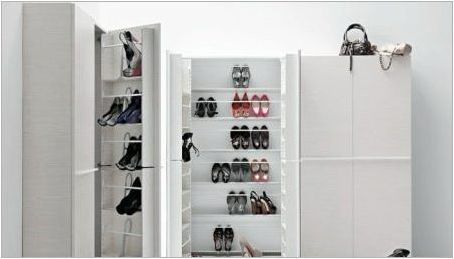 Гардероби за обувки в коридора: сортове, съвети за избор, интересни идеи