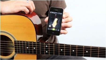Изберете Android приложения, за да настроите китарата