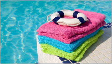 Кърпа за басейна: Характеристики, избор и грижа